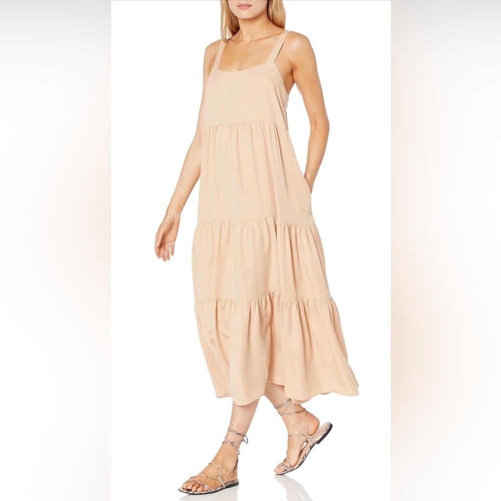 The Drop Britt Tiered Ankle Maxi Tent Dress – Small